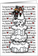 Congratulations - Lesbian Wedding Couple card