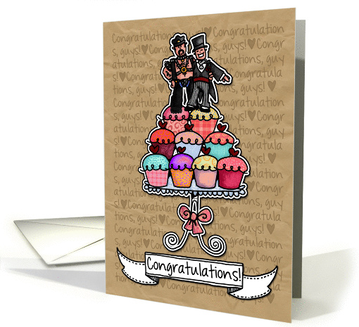 Congratulations - Gay Wedding Couple card (1119282)