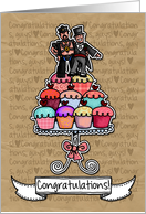 Congratulations - Gay Wedding Couple card