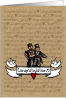 Congratulations - Gay Wedding Couple card