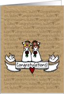 Congratulations - Lesbian Wedding Couple card