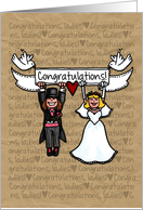 Congratulations - Lesbian Wedding Couple card