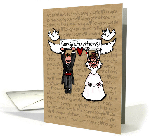 Congratulations - Wedding Couple card (1120492)