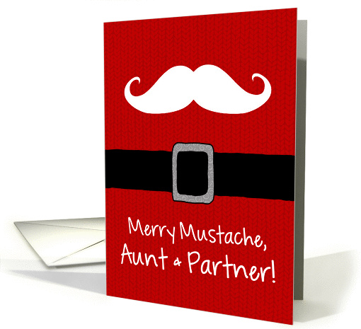 Merry Mustache - Aunt & Partner card (1170558)