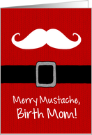 Merry Mustache - Birth Mom card