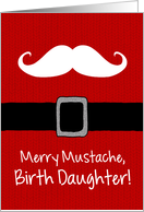 Merry Mustache - Birth Daughter card