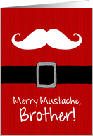 Merry Mustache - Brother card
