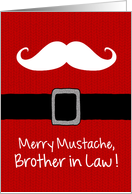 Merry Mustache - Brother in Law card