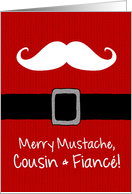 Merry Mustache - Cousin & Fianc card