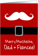 Merry Mustache - Dad & Fiancee card