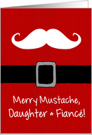 Merry Mustache - Daughter & Fianc card