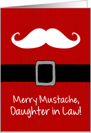 Merry Mustache - Daughter in Law card