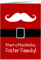 Merry Mustache - Foster Family card