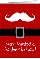 Merry Mustache - Father in Law card