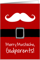 Merry Mustache - Godparents card