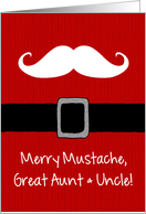 Merry Mustache - Great Aunt & Uncle card