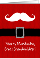Merry Mustache - Great Grandchildren card