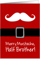Merry Mustache - Half Brother card