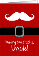 Merry Mustache - Uncle card