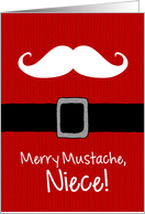 Merry Mustache - Niece card