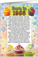 fun facts birthday - 1956 card