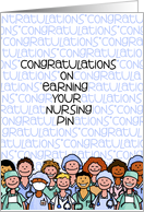 Congratulations - Earning your Nurses Pin card