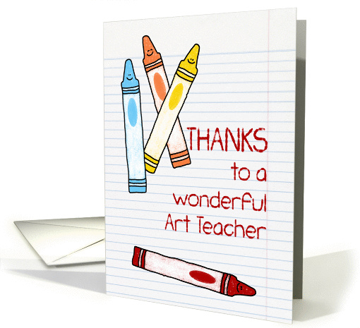 Thanks to a Wonderful Art Teacher card (1227814)