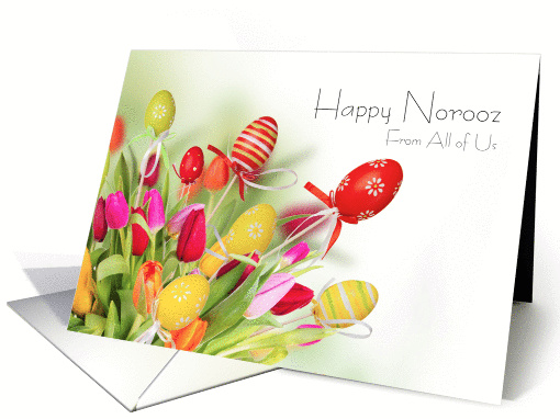 Tulips and Painted Eggs - Happy Norooz From All of Us card (1242762)
