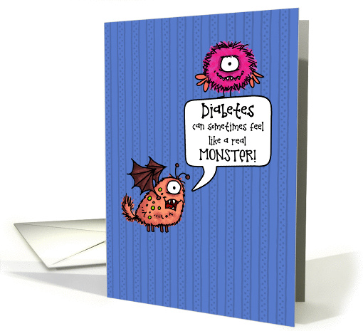 A Real Monster - Encouragement for Child with Diabetes card (1267438)