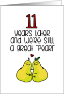 11 Year Anniversary for Spouse - Great Pear card
