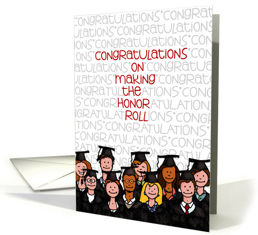 Honor Roll Congratulations to Graduate card (1290934)