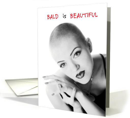 Bald is Beautiful - Head Shaving Party Invitation card (1302484)