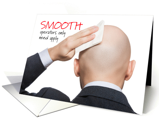 Smooth Operators Only - Head Shaving Party Invitation card (1302488)