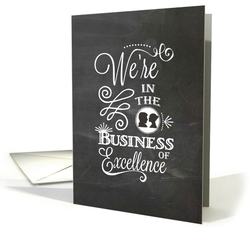 Blackboard Style Excellent - Admin Professionals Day card (1309698)