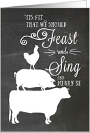 Feast and Sing and...