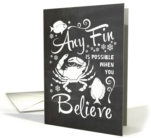 Any Fin Is Possible - Seafood Business Christmas card (1313926)