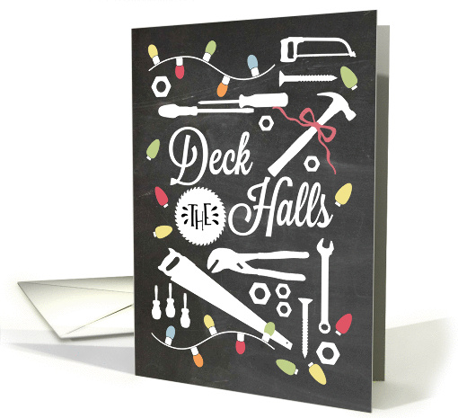 Blackboard - Deck the Halls with Hardware/Tools card (1326504)
