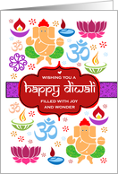 Diwali Icons - Joy and Happiness card