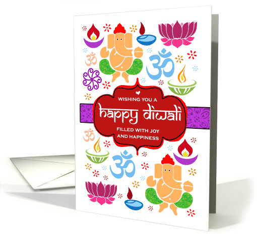 Diwali Icons - Joy and Happiness card