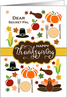 Secret Pal - Thanksgiving Icons card