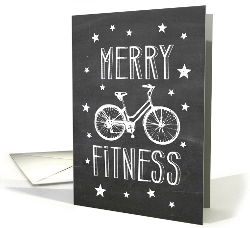 Merry Fitness Holiday Bicycle card (1338944)