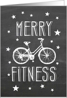 Merry Fitness Holiday Bicycle card