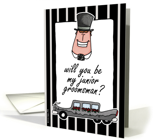 wedding - will you be my junior groomsman card (150499)