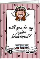wedding - will you be my junior bridesmaid card