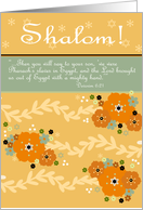 Shalom at Pesach card