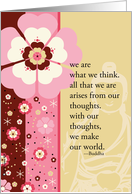 we are what we think card