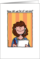 service - customer service card