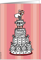 congratulations - wedding cake card