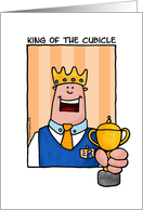 king of the cubicle card