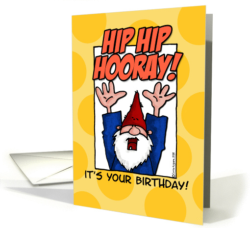 birthday - hip hip hooray card (188263)